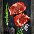 Akaushi Wagyu Ribeye Steaks (2 @ ~16 oz ea.) - 30-Day Wet Aged